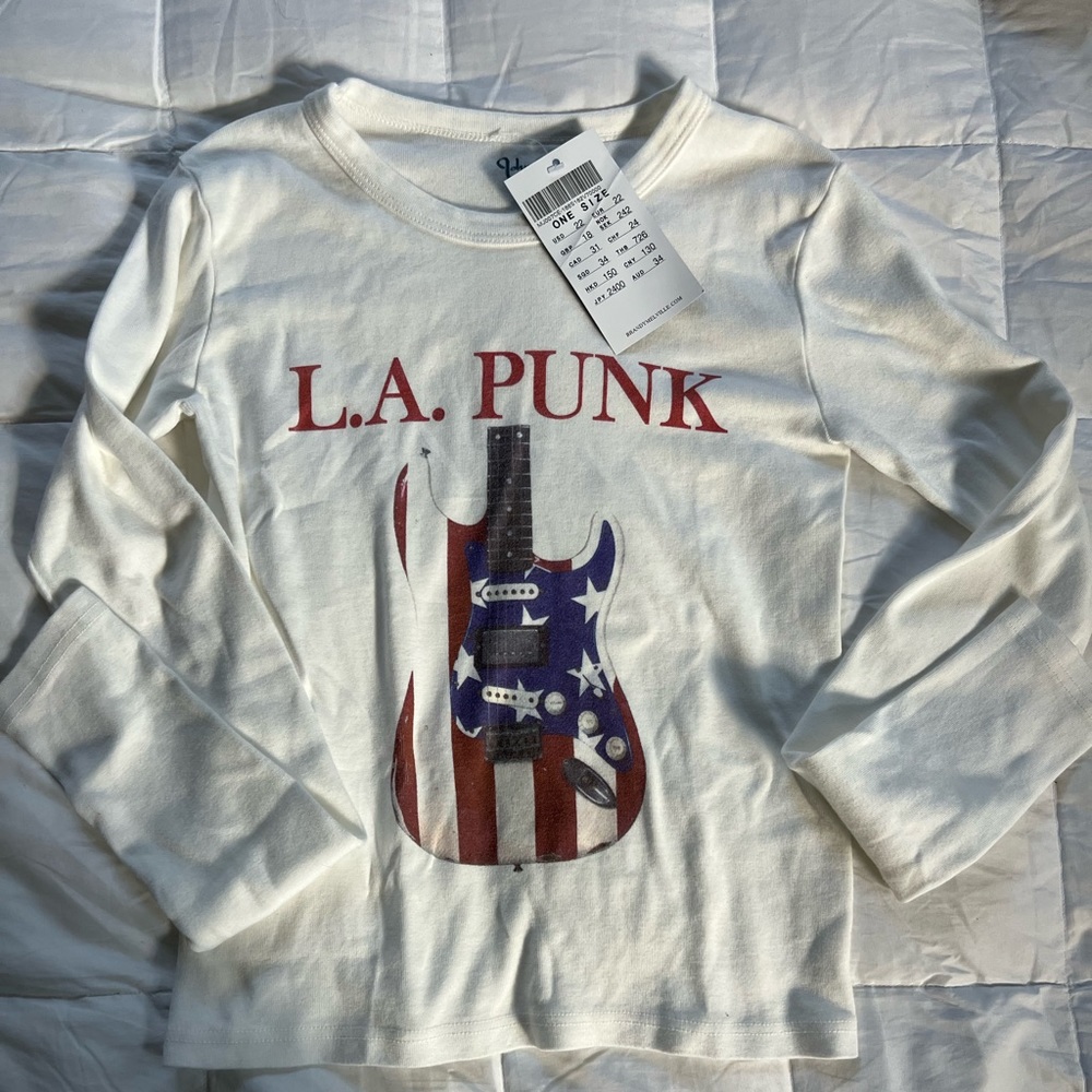 brandy melville LA punk long sleeve